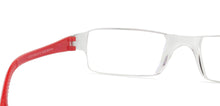 Load image into Gallery viewer, Red Rectangle Rimless Unisex Eyeglasses by LENSKART BLU READERS-128932