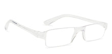 Load image into Gallery viewer, Transparent Rectangle Rimless Unisex Eyeglasses by LENSKART BLU READERS-128939