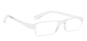 Transparent Rectangle Rimless Unisex Eyeglasses by LENSKART BLU READERS-128939