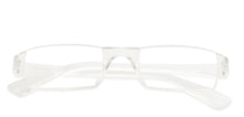 Load image into Gallery viewer, Transparent Rectangle Rimless Unisex Eyeglasses by LENSKART BLU READERS-128939