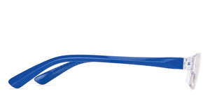 Blue Rectangle Rimless Unisex Eyeglasses by LENSKART BLU READERS-128943