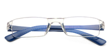 Load image into Gallery viewer, Blue Rectangle Rimless Unisex Eyeglasses by LENSKART BLU READERS-128946