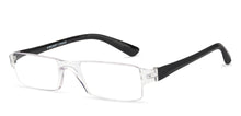 Load image into Gallery viewer, Black Rectangle Rimless Unisex Eyeglasses by LENSKART BLU READERS-128950