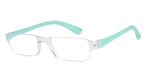 Blue Rectangle Rimless Unisex Eyeglasses by LENSKART BLU READERS-128955