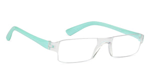 Blue Rectangle Rimless Unisex Eyeglasses by LENSKART BLU READERS-128955