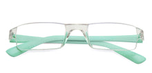 Load image into Gallery viewer, Blue Rectangle Rimless Unisex Eyeglasses by LENSKART BLU READERS-128955