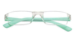 Blue Rectangle Rimless Unisex Eyeglasses by LENSKART BLU READERS-128955
