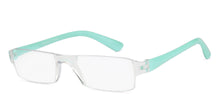 Load image into Gallery viewer, Blue Rectangle Rimless Unisex Eyeglasses by LENSKART BLU READERS-128957