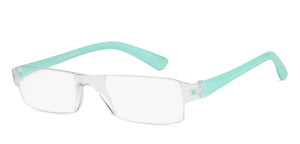 Blue Rectangle Rimless Unisex Eyeglasses by LENSKART BLU READERS-128957