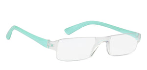 Blue Rectangle Rimless Unisex Eyeglasses by LENSKART BLU READERS-128957
