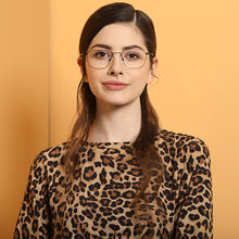 Load image into Gallery viewer, Black Geometric Full Rim Unisex Eyeglasses by Vincent Chase VC-128993