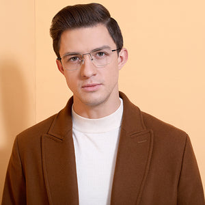 Black Geometric Full Rim Unisex Eyeglasses by Vincent Chase VC-128993