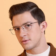 Load image into Gallery viewer, Black Geometric Full Rim Unisex Eyeglasses by Vincent Chase VC-128993