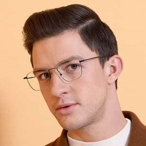 Black Geometric Full Rim Unisex Eyeglasses by Vincent Chase VC-128993
