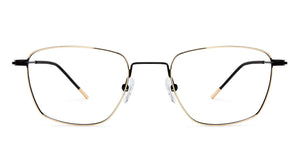 Black Geometric Full Rim Unisex Eyeglasses by Vincent Chase VC-128993