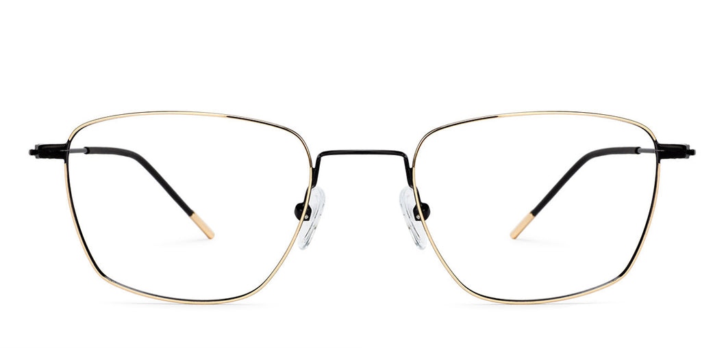 Black Geometric Full Rim Unisex Eyeglasses by Vincent Chase VC-128993