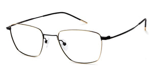 Black Geometric Full Rim Unisex Eyeglasses by Vincent Chase VC-128993