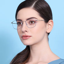 Load image into Gallery viewer, Blue Geometric Full Rim Unisex Eyeglasses by Vincent Chase Online-128994