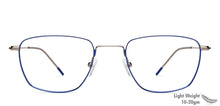 Load image into Gallery viewer, Blue Geometric Full Rim Unisex Eyeglasses by Vincent Chase Online-128994