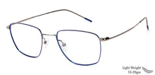 Load image into Gallery viewer, Blue Geometric Full Rim Unisex Eyeglasses by Vincent Chase Online-128994