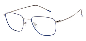 Blue Geometric Full Rim Unisex Eyeglasses by Vincent Chase Online-128994