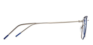 Blue Geometric Full Rim Unisex Eyeglasses by Vincent Chase Online-128994