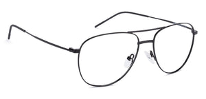Black Aviator Full Rim Unisex Eyeglasses by Vincent Chase VC-132007