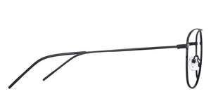 Black Aviator Full Rim Unisex Eyeglasses by Vincent Chase VC-132007