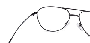 Black Aviator Full Rim Unisex Eyeglasses by Vincent Chase VC-132007