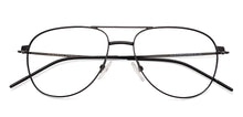 Load image into Gallery viewer, Black Aviator Full Rim Unisex Eyeglasses by Vincent Chase VC-132007
