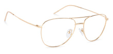 Load image into Gallery viewer, Gold Aviator Full Rim Unisex Eyeglasses by Vincent Chase Essentials-132009