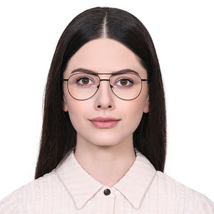 Black Aviator Full Rim Unisex Eyeglasses by Vincent Chase Online-128995
