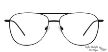 Load image into Gallery viewer, Black Aviator Full Rim Unisex Eyeglasses by Vincent Chase Online-128995