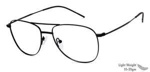 Black Aviator Full Rim Unisex Eyeglasses by Vincent Chase Online-128995