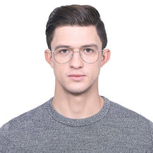 Load image into Gallery viewer, Gold Aviator Full Rim Unisex Eyeglasses by Vincent Chase VC-128996