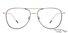 Load image into Gallery viewer, Gold Aviator Full Rim Unisex Eyeglasses by Vincent Chase VC-128996