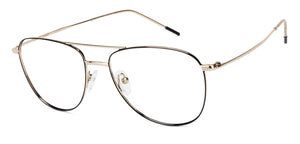 Gold Aviator Full Rim Unisex Eyeglasses by Vincent Chase VC-128996
