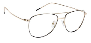 Gold Aviator Full Rim Unisex Eyeglasses by Vincent Chase VC-128996