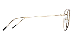Gold Aviator Full Rim Unisex Eyeglasses by Vincent Chase VC-128996
