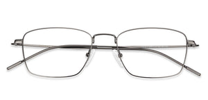 Gunmetal Rectangle Full Rim Unisex Eyeglasses by Vincent Chase Online-129004