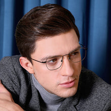 Load image into Gallery viewer, Black Rectangle Full Rim Unisex Eyeglasses by Vincent Chase-129009
