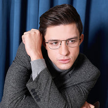 Load image into Gallery viewer, Black Rectangle Full Rim Unisex Eyeglasses by Vincent Chase-129009