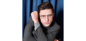 Black Rectangle Full Rim Unisex Eyeglasses by Vincent Chase Online-139154