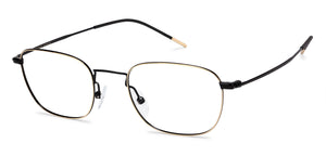 Black Rectangle Full Rim Unisex Eyeglasses by Vincent Chase Online-139154