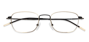 Black Rectangle Full Rim Unisex Eyeglasses by Vincent Chase-129009