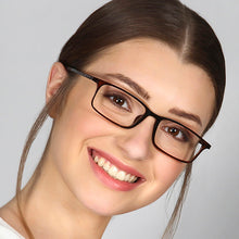 Load image into Gallery viewer, Brown Rectangle Full Rim Unisex Eyeglasses by Lenskart Air Online-129064