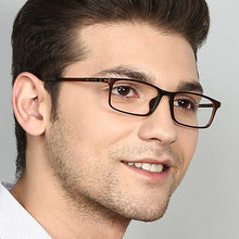 Load image into Gallery viewer, Brown Rectangle Full Rim Unisex Eyeglasses by Lenskart Air Online-129064