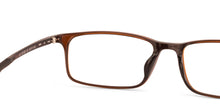 Load image into Gallery viewer, Brown Rectangle Full Rim Unisex Eyeglasses by Lenskart Air Online-129064