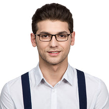 Load image into Gallery viewer, Brown Rectangle Full Rim Unisex Eyeglasses by Lenskart Air Online-129064