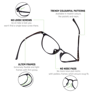 Black Round Full Rim Unisex Eyeglasses by Lenskart Air Online-129069